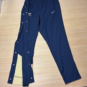 Nike Tear Break Away Basketball Pants Mens XXL 2XL Pitt Panthers Blue Buttons